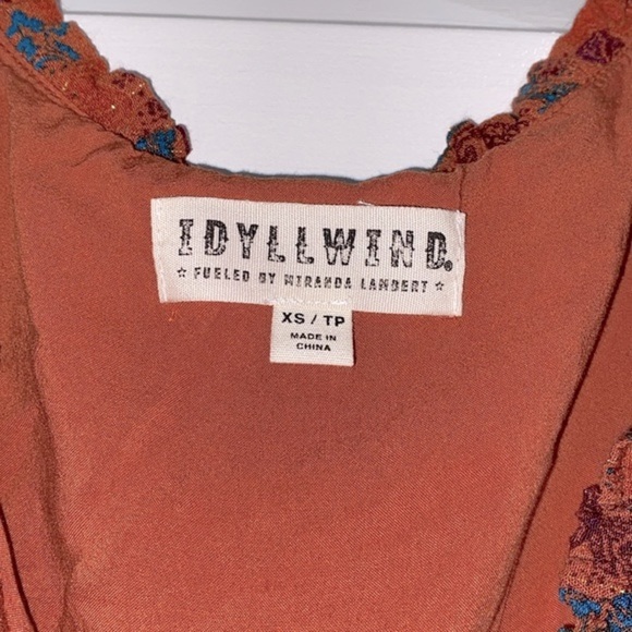 IDYLLWIND fueled by Miranda Lambert floral beacon corset boho top Xsmall - Picture 4 of 9